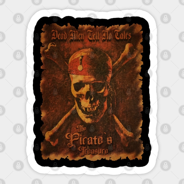 Vintage Pirate Caribbean Sticker by wisataindo